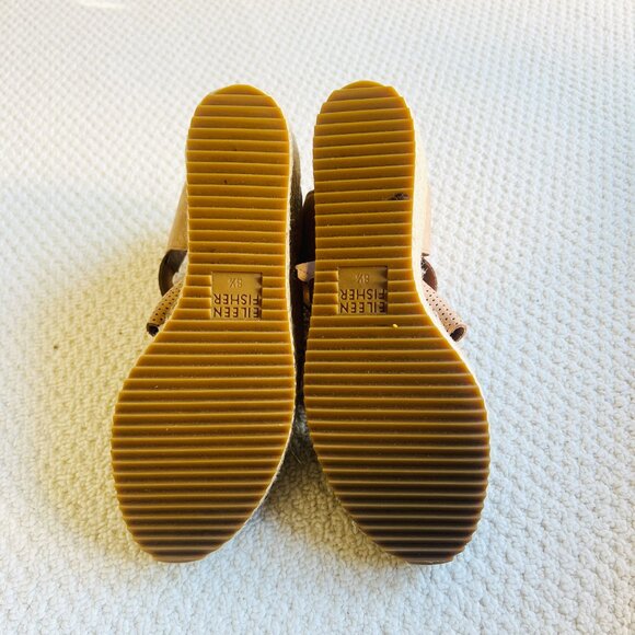 Eileen Fisher Willow Espadrille Wedge Sandals Women's Size 8.5 - Picture 5 of 5